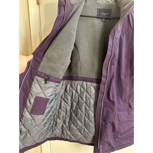 Lands’ End size M women’s hooded parka The Squall coat - Picture 6 of 10